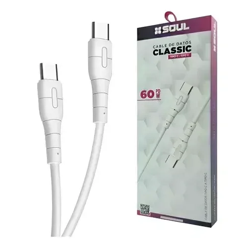 CABLE TIPOC C A TIPO C - 60W - CLASIC - SOUL