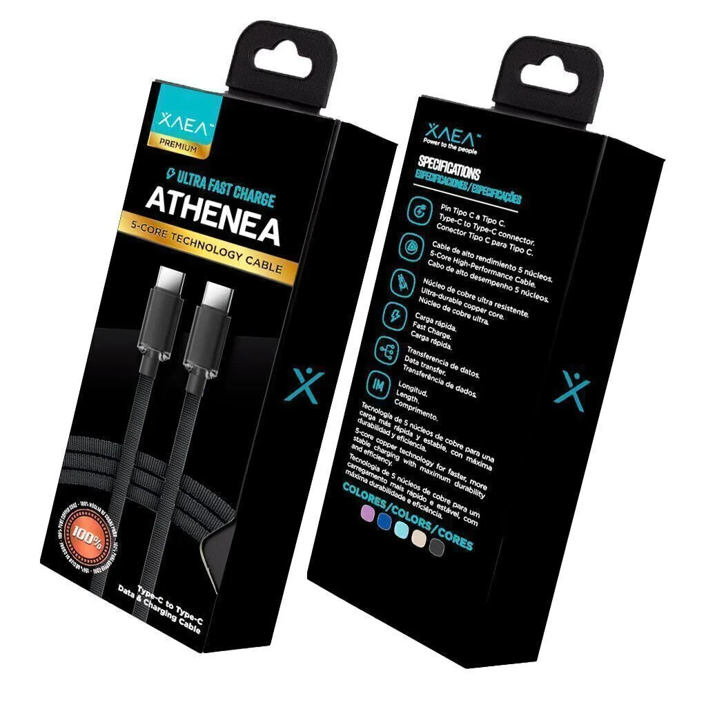 CABLE TIPO C A TIPO C PREMIUM- ATHENEA - XAEA