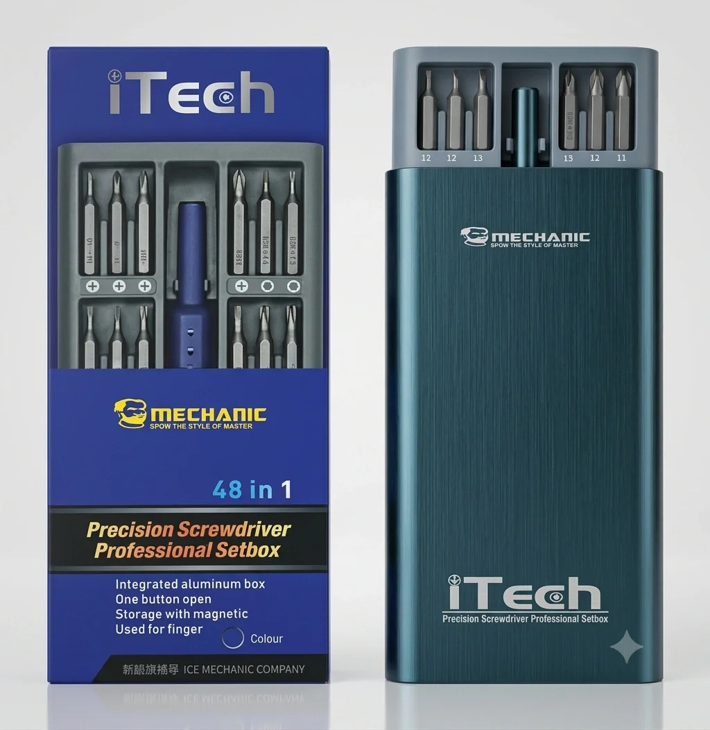 KIT DE DESTORNILLADOR ITECH 48 EN 1 MECHANIC
