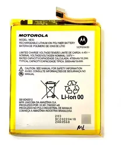 BATERÍA MOTOROLA G52 / 72 / 82 (NE50) - FAST CHARGE - 2