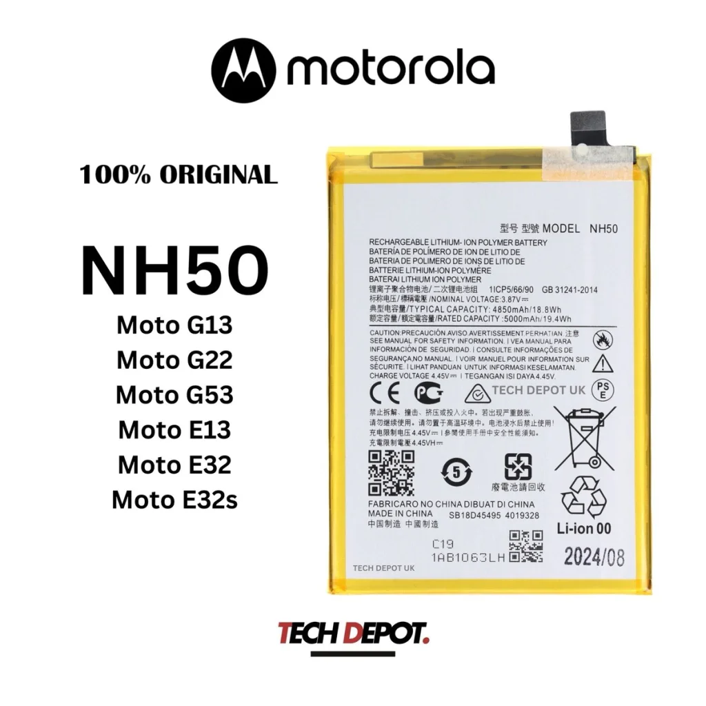 BATERÍA MOTOROLA G22/ E32/ E13/ G13 / G53 (NH50)