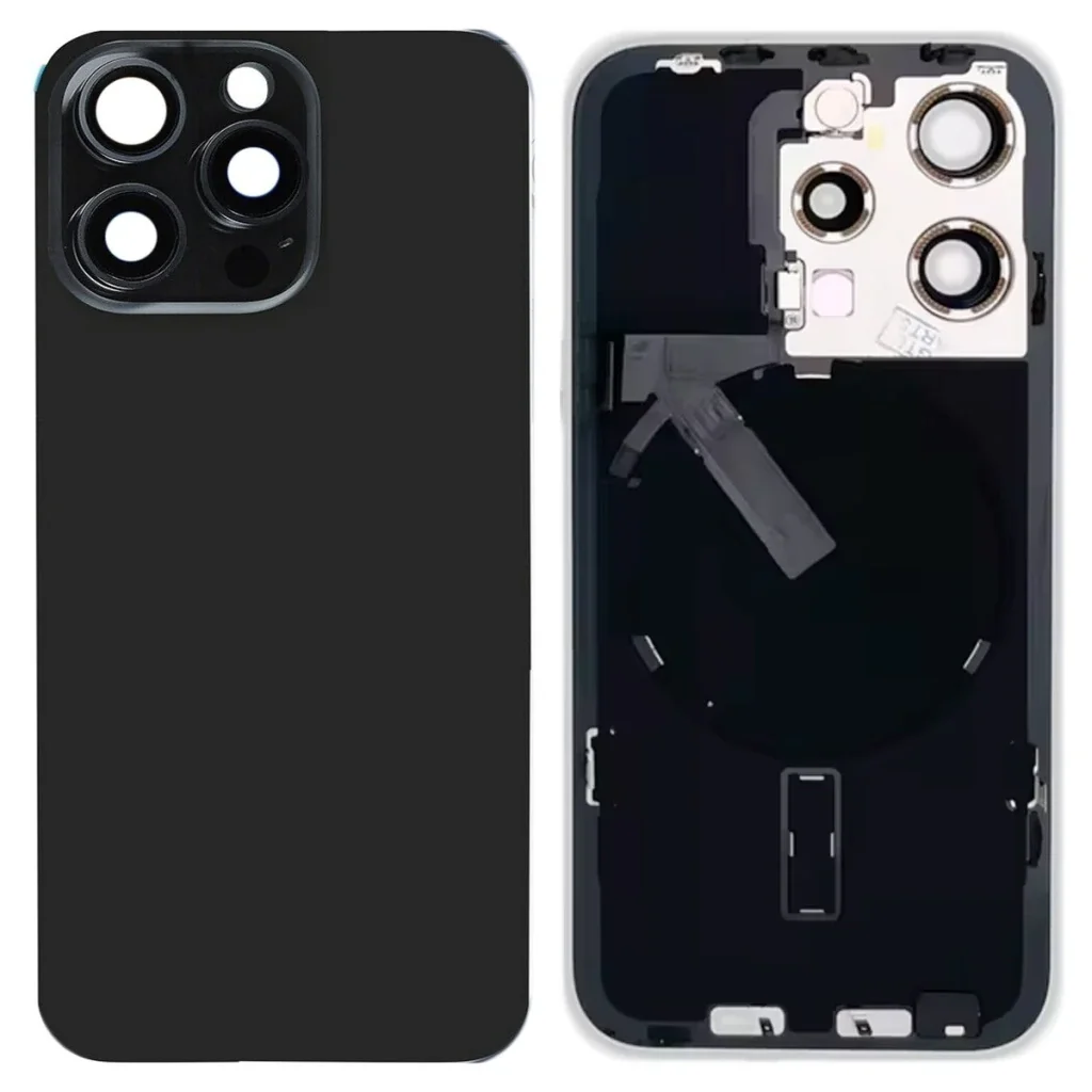 TAPA IPHONE 15 PRO COMPLETA - NEGRO - 2