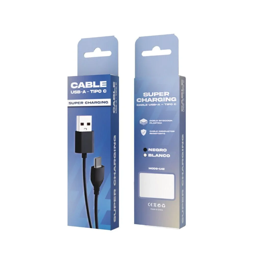 CABLE USB TIPO C MODS-142 - BLANCO