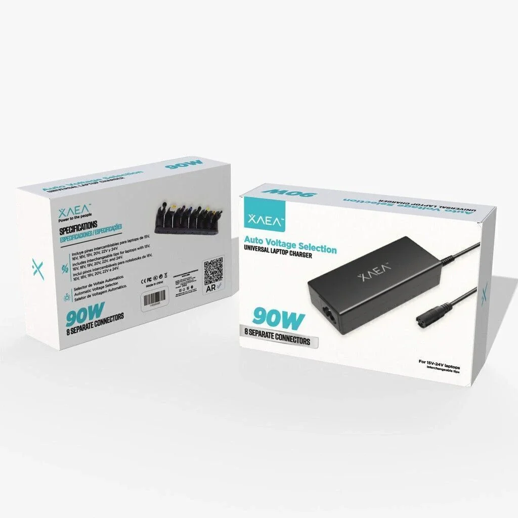 CARGADOR DE NOTEBOOK - AUTO VOLTAGE SELECTION - 90W 8 PINES -XAEA